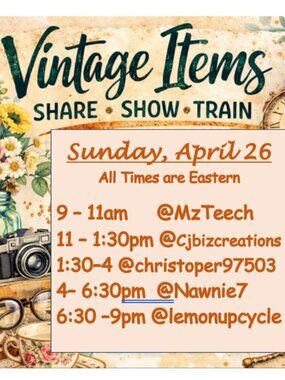 MzTeech Vintage Items Share Show Train